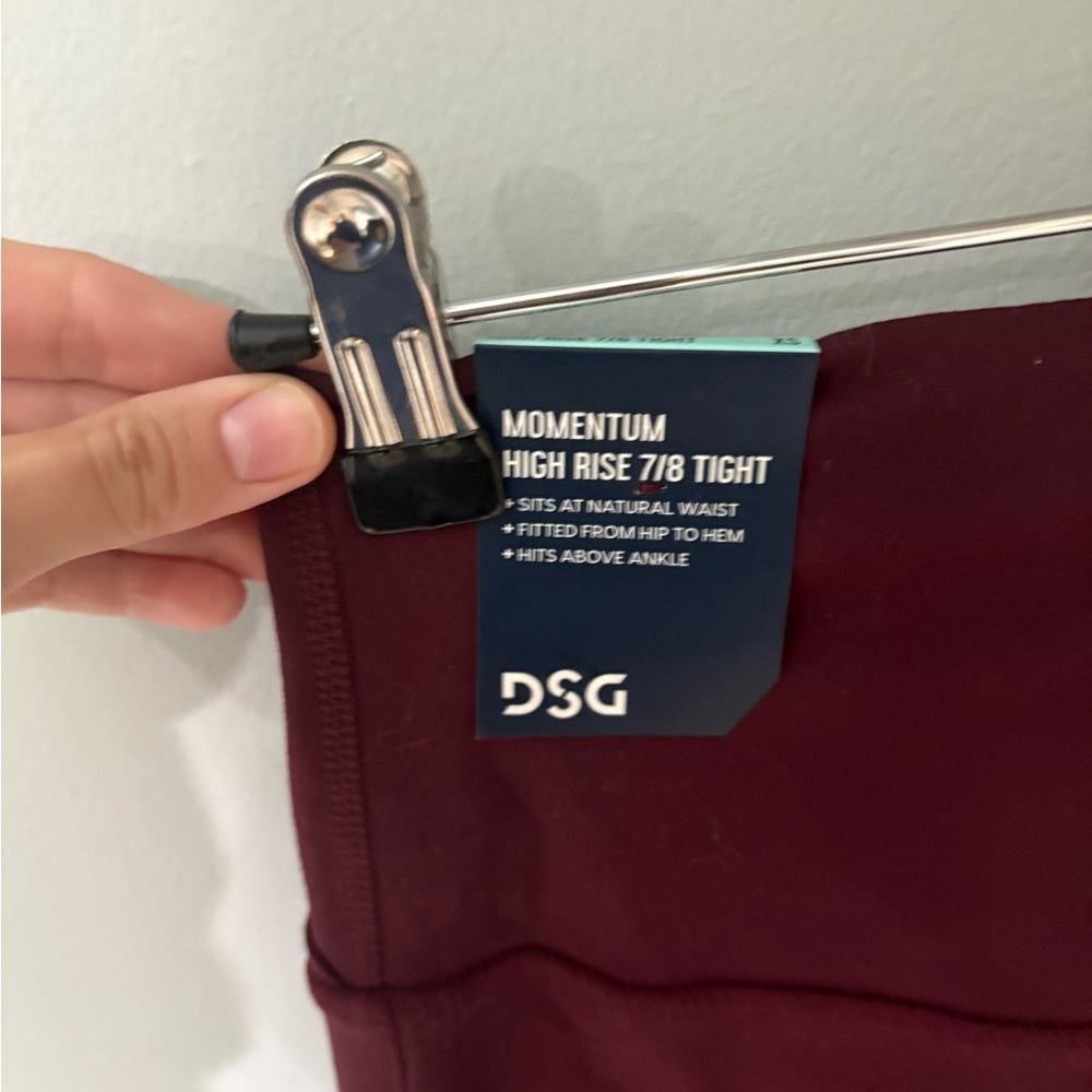DSG Momentum High Rise 7/8 Tight - Burgundy